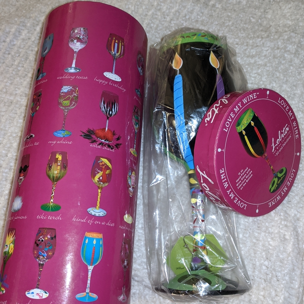 NWT Lolita Wine Glass (50 And Fabulous)